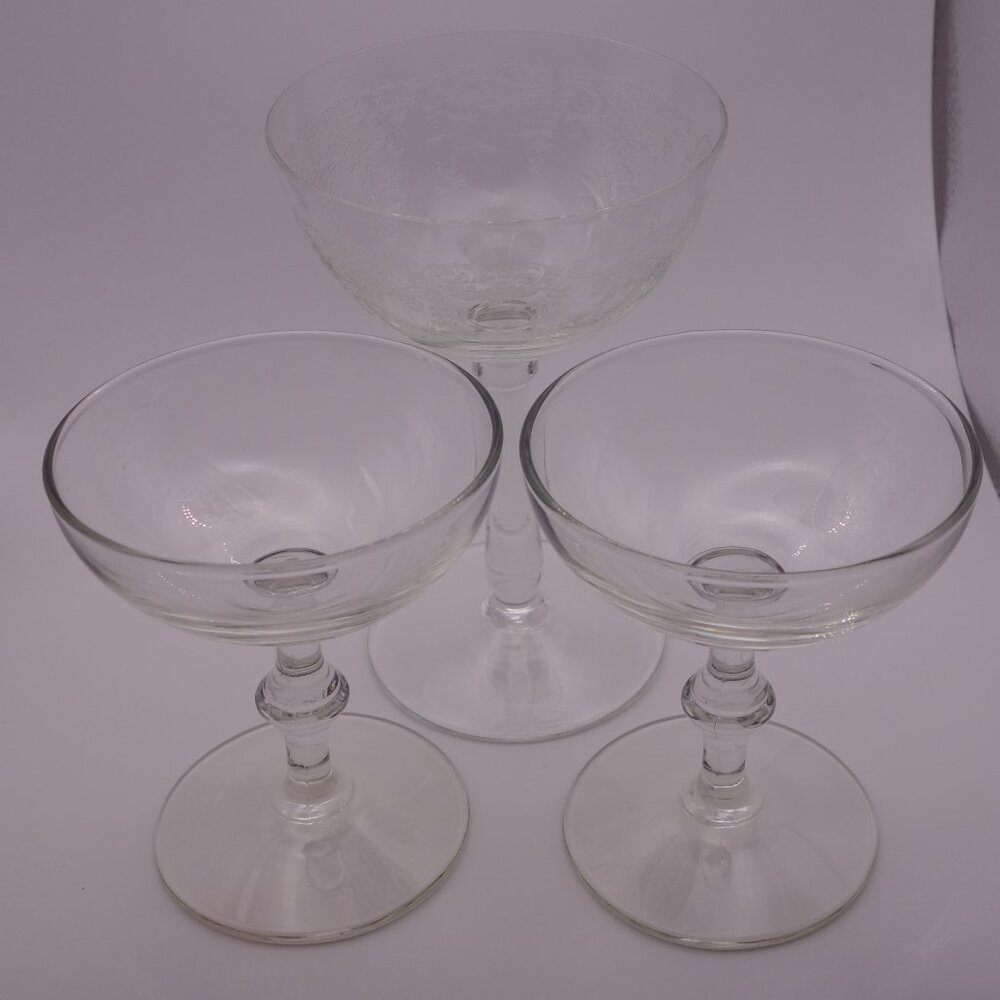 Set of Three(3) Cocktail Glasses